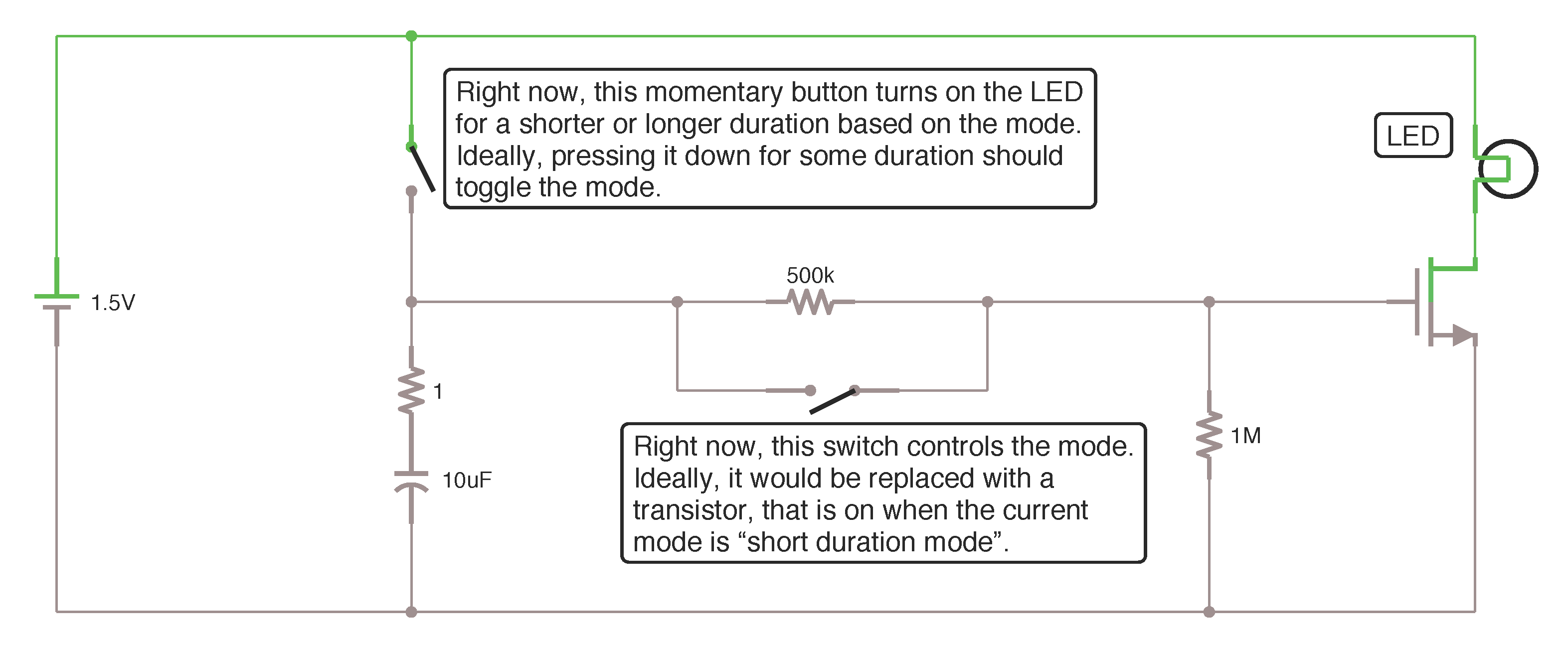 Circuit design meeting all requirements except #6