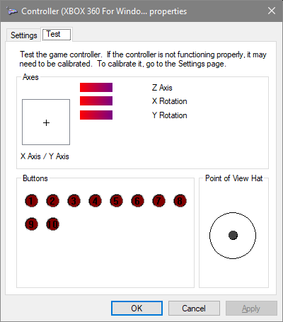 NX XInput properties