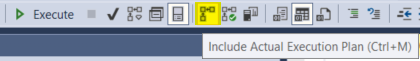Enable Actual Execution Plan