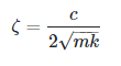 Equation for Damping Ratio