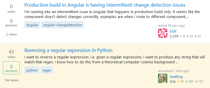 Not exactly what the Top Questions used to be, but the goal is to illustrate large numerals.