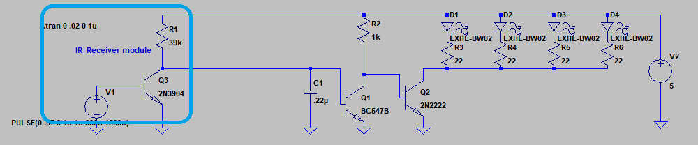 improved LED driver to remove 900 us. burst