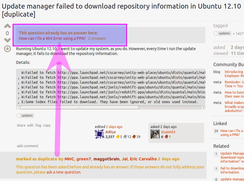 duplicate example