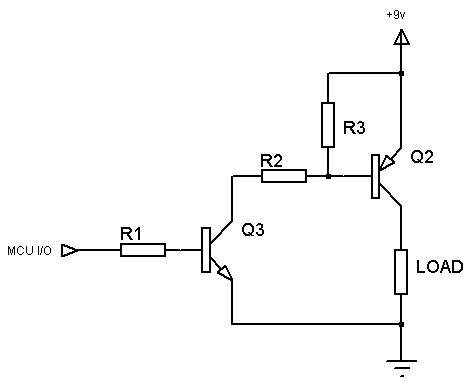 High side PNP using NPN translator