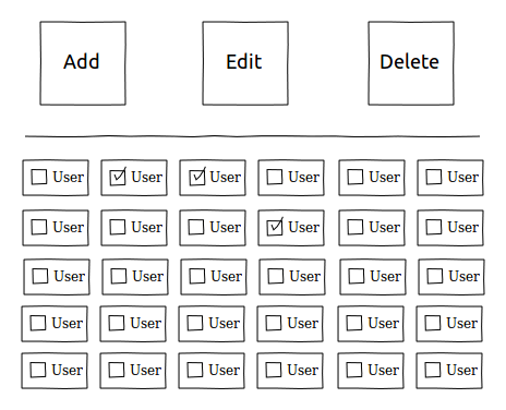 Checkable draggable elements