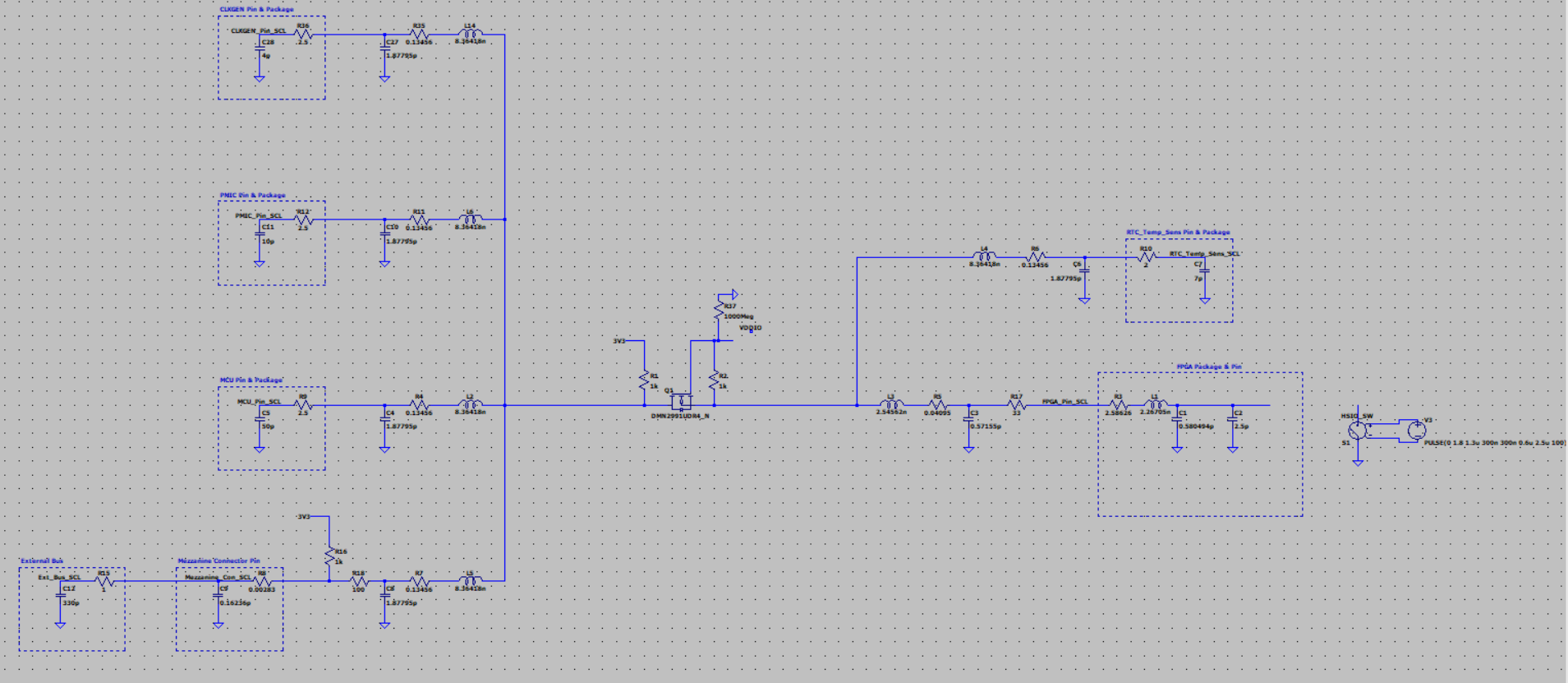 With no VCCIO (floating) and no switching