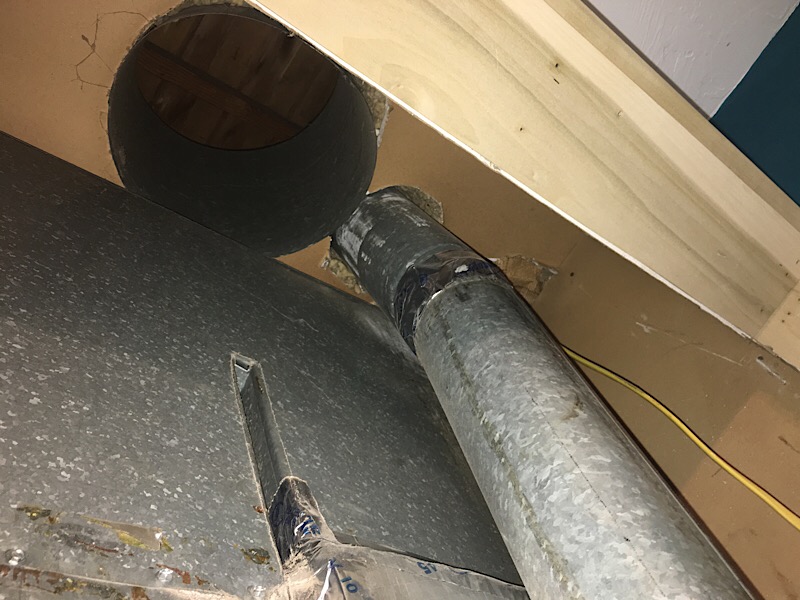 hole into attic