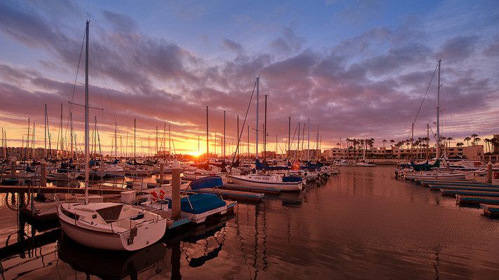 Marina del Rey at sunset | Photo courtesy of Shawn Park, Flickr