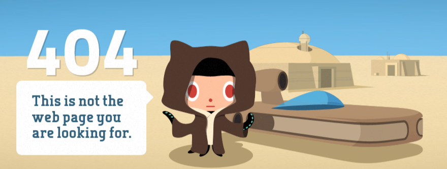 GitHub 404 page