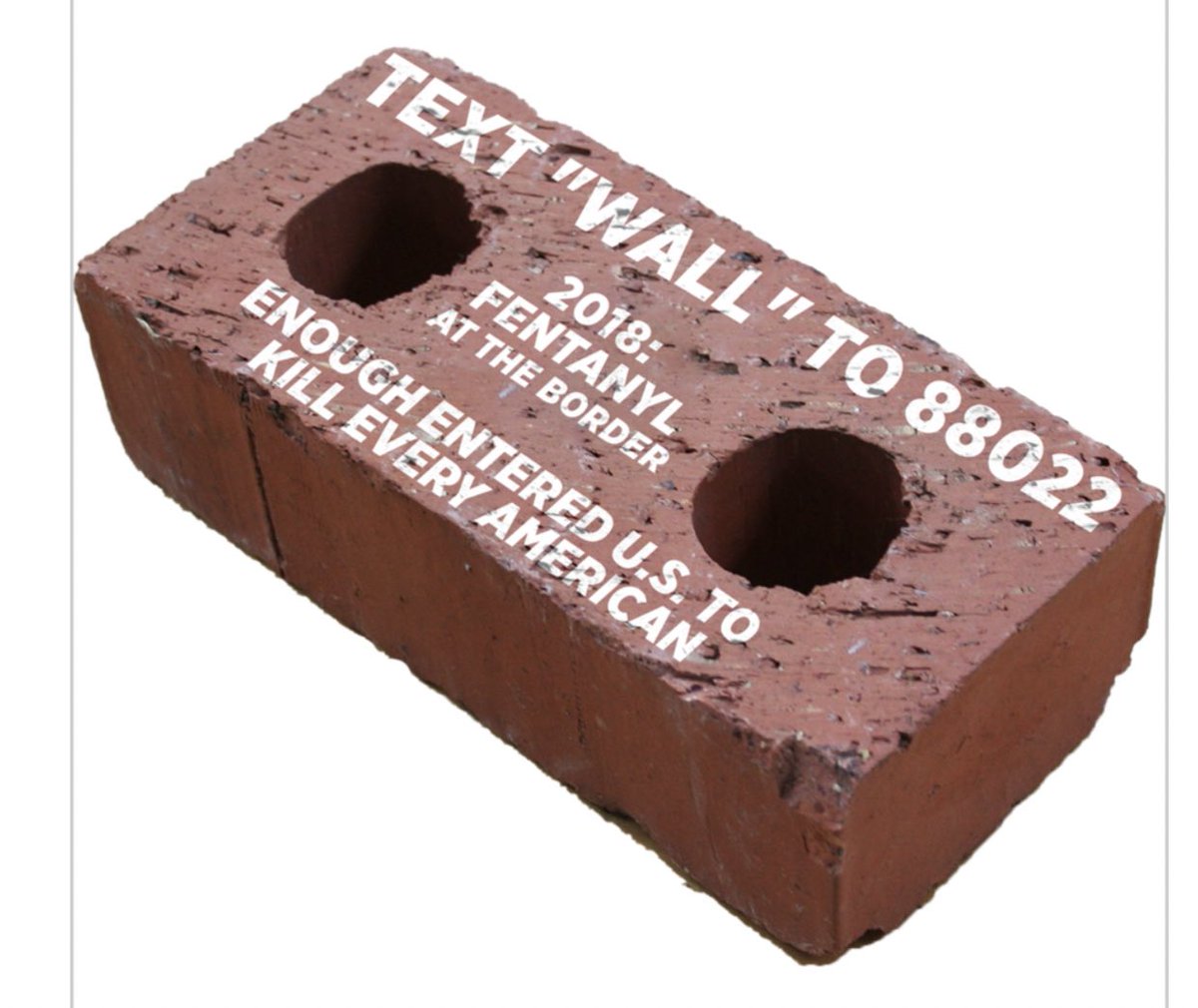 Brick with writing on it