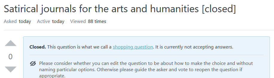 Closed question with complete close reason