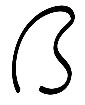 Example shape with elliptical brush