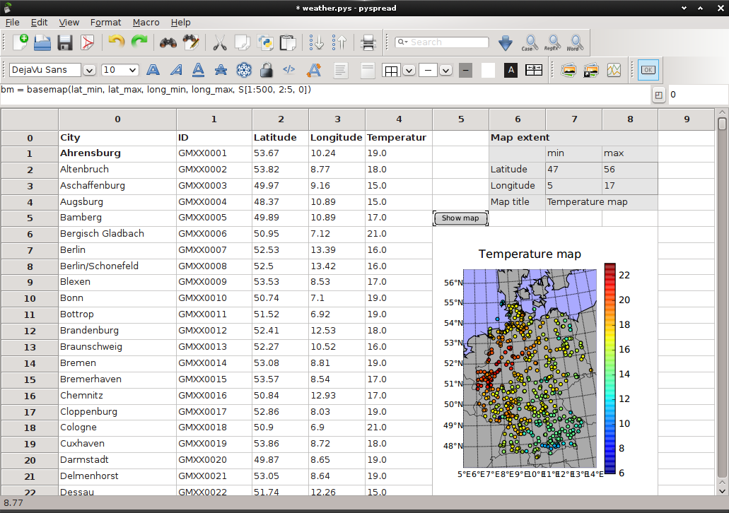 Basemap example