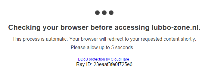 Página do cloudflare