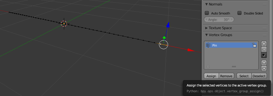 base vertices assigned to vertex group