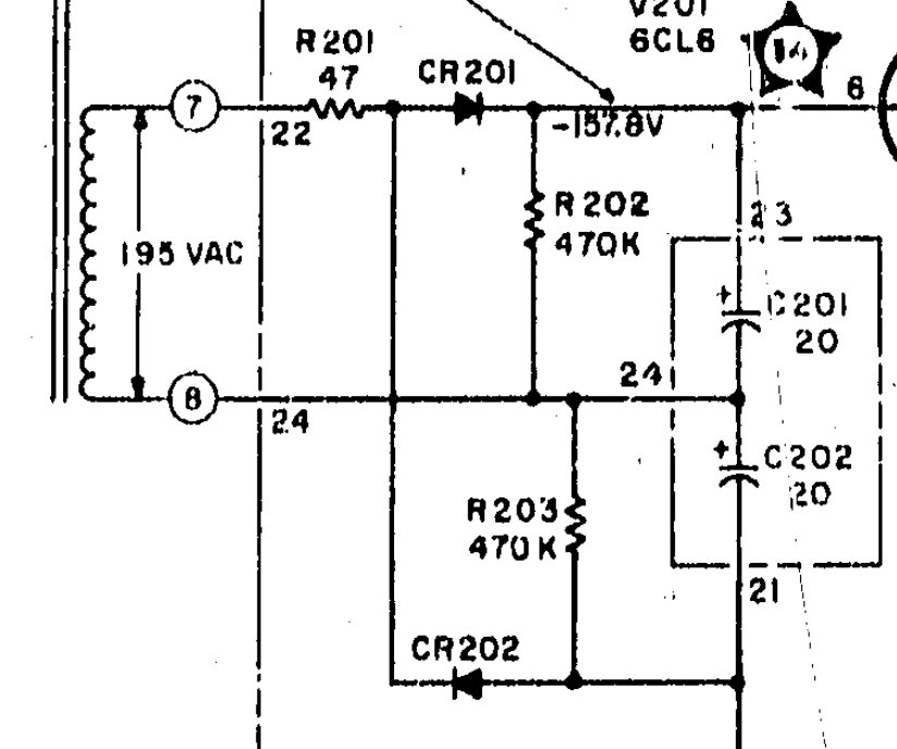 schematic of tube supply from datasheet