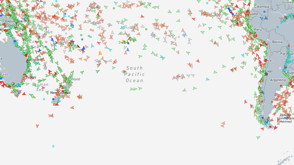 Pacific Ship Tracking