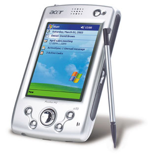 An acer PDA with Windows Mobile