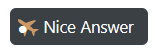 Nice Answer badge with icon