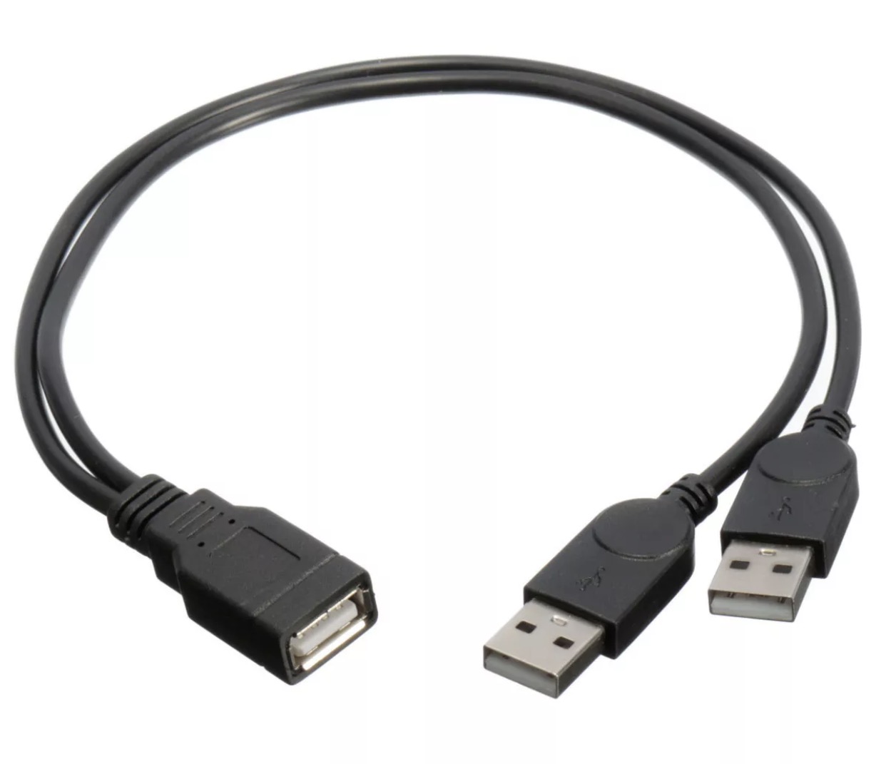 double USB cable