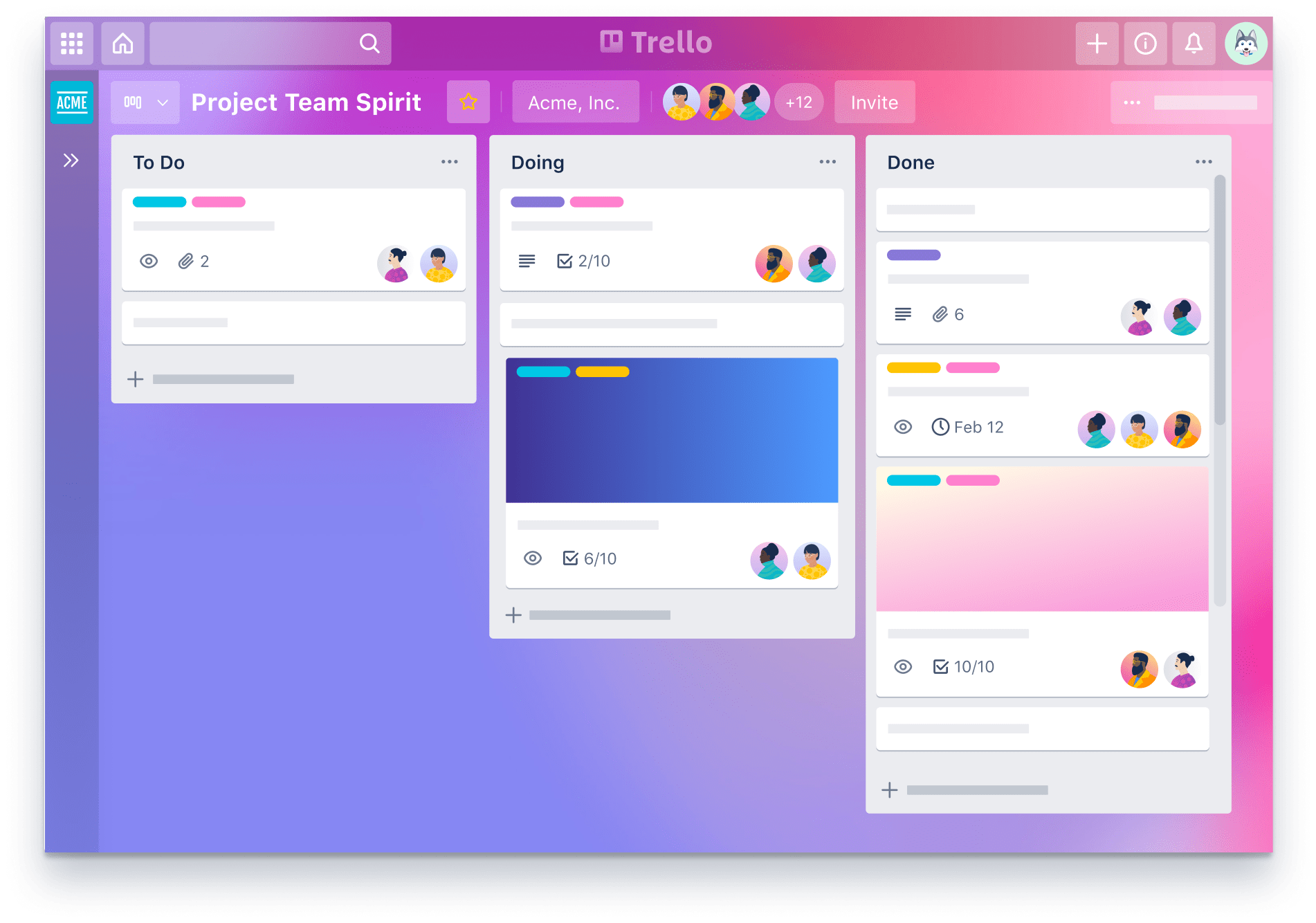 Trello screenshot