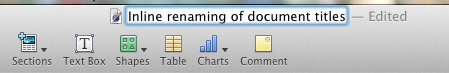 inline renaming of documents