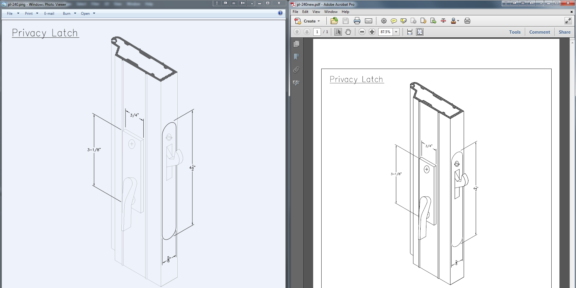 On the Left is the PNG, on the right is the original PDF. Note how the lines are very light in the PNG as compared to the PDF