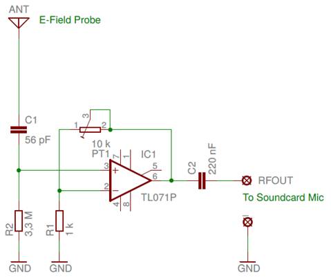 ultra-low-frequency electric field probe