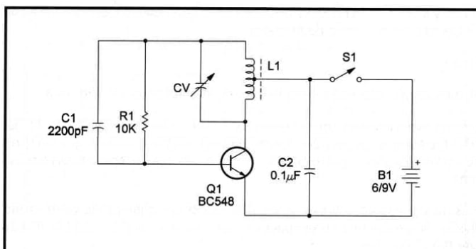 Metal Detecor Circuit using Beat Frequency