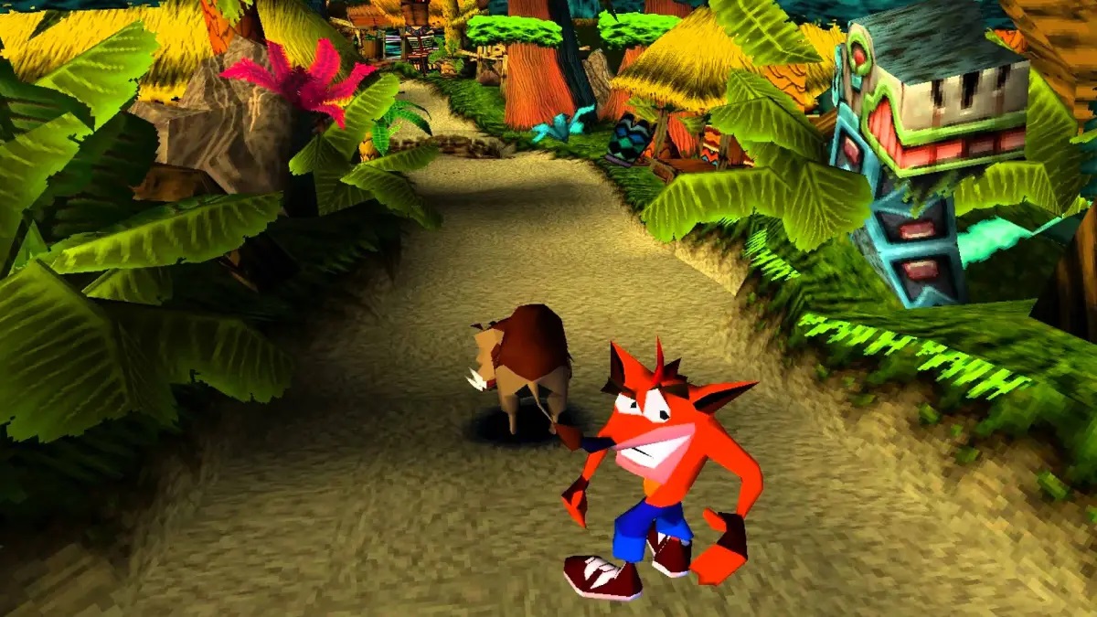 Crash Bandicoot on the PSX.