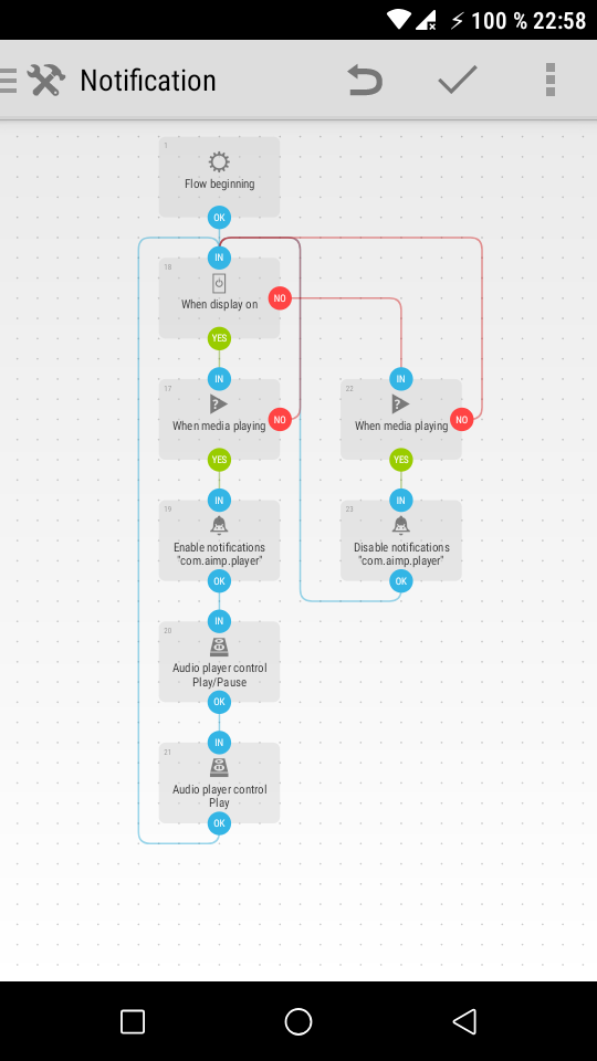 Automate flow