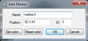 add marker dialog