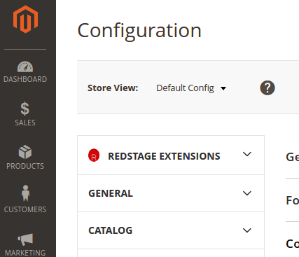 Magento 2 admin tabs with icon