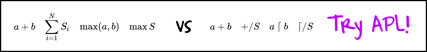 Notation is a tool of thought!