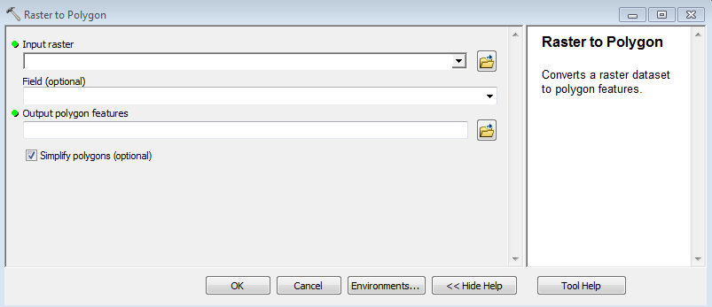 arcgis raster to polygon