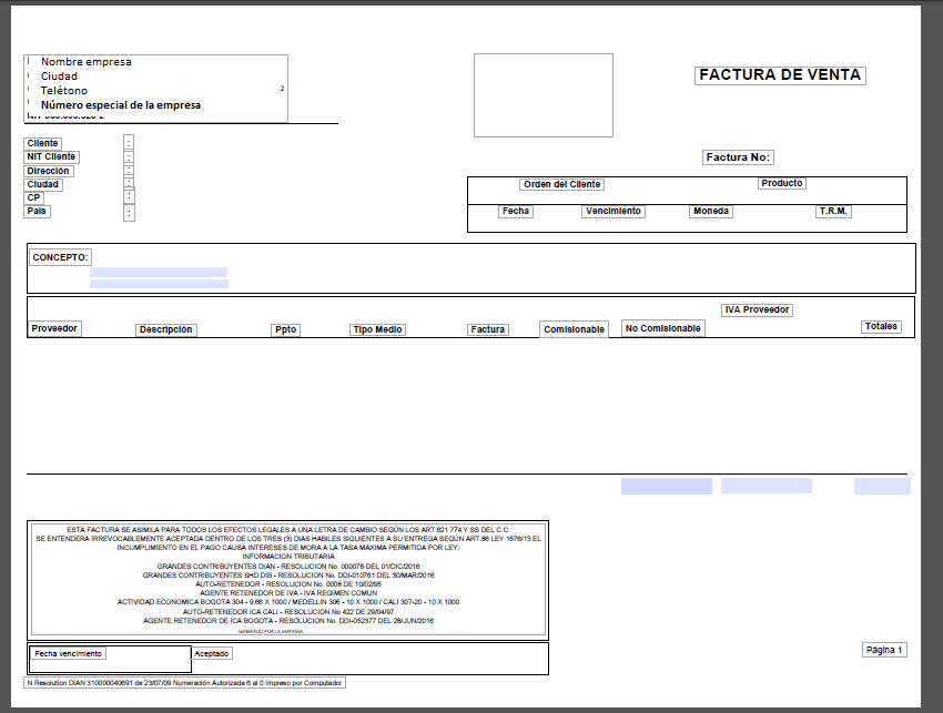 Plantilla PDF