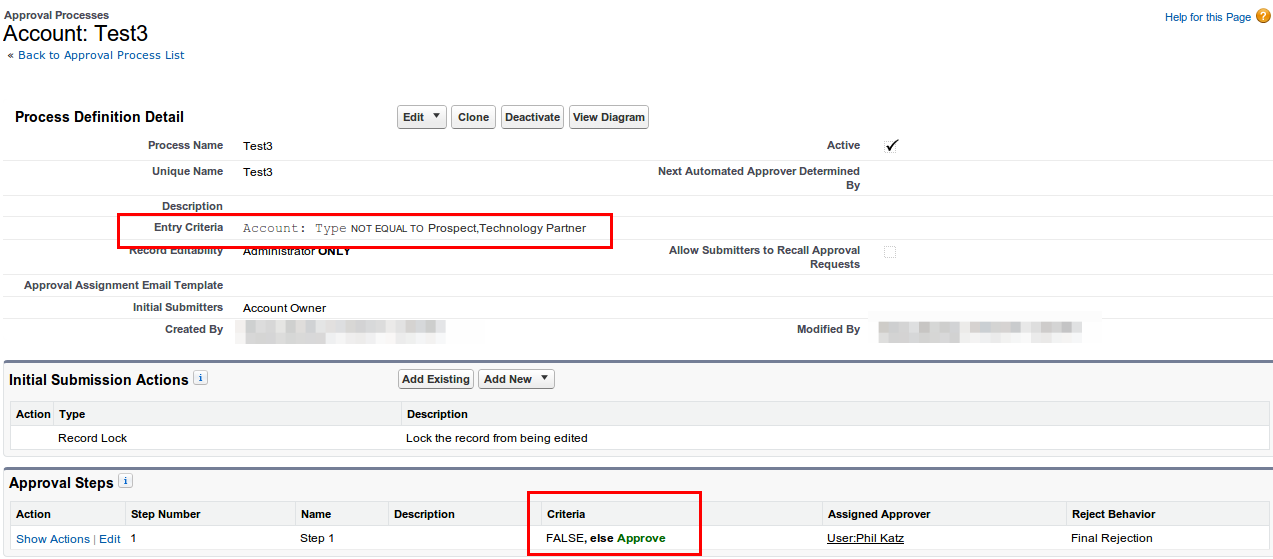 Second approval process