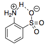 Intramolecular hydrogen bond in 2-aminobenzenesulfonic acid