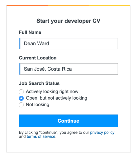 Create CV