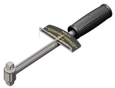 Beam and needle type torque wrench