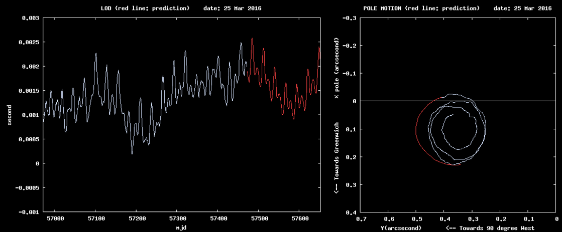 The daily polar motion