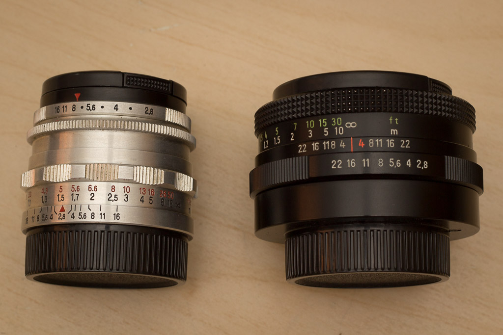 Two Tessar lens sideways