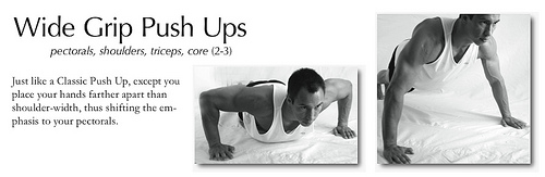 Wide Push ups