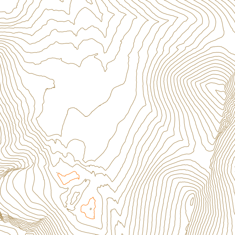 contour lines with two depression contours