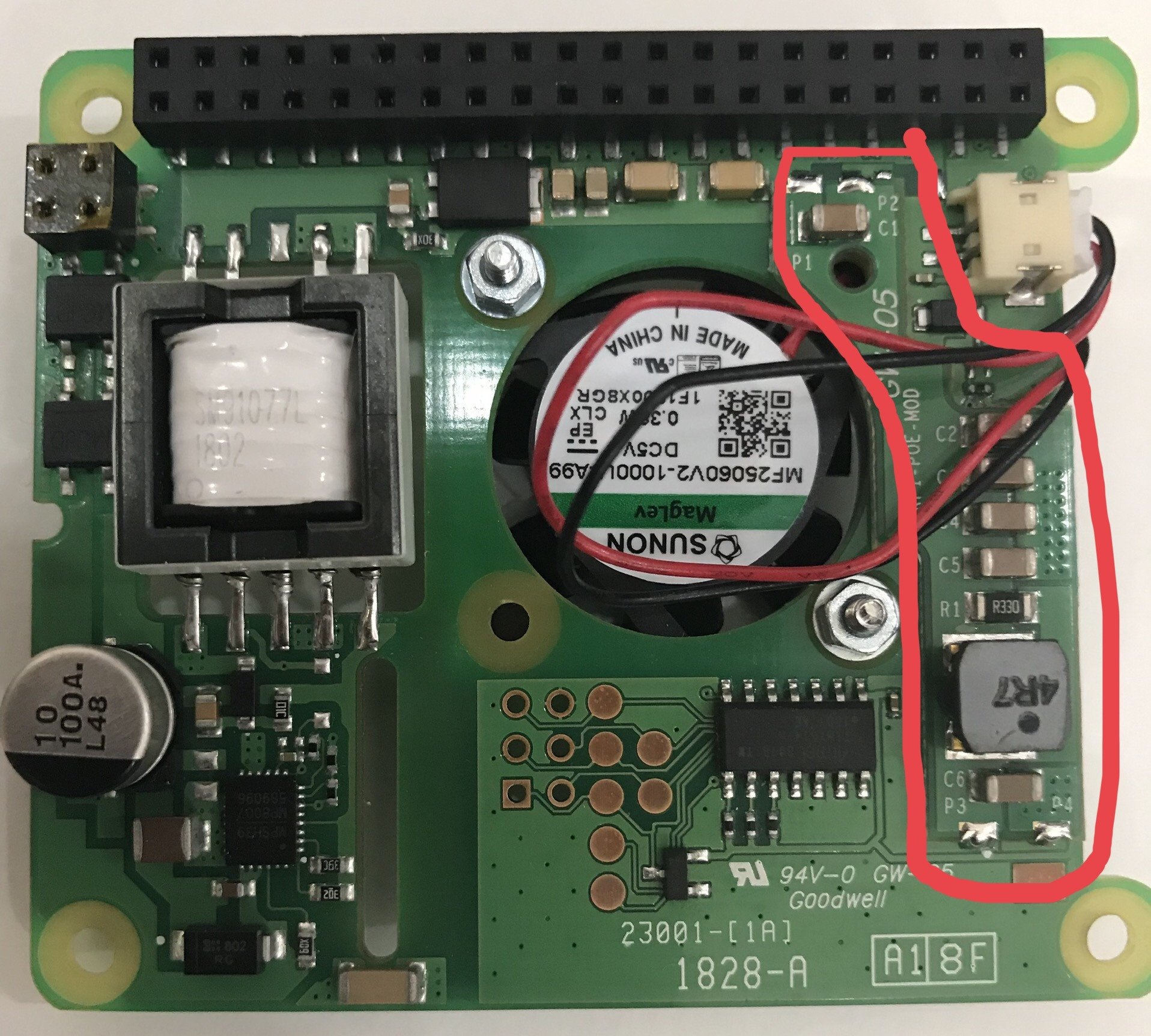 PoE Hat v2 incorporates a mezzanine card to fix the issues in the v1 model