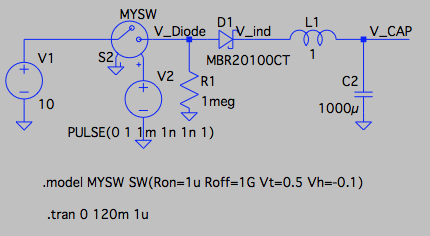 Cap charging schematic