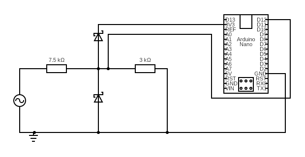 Schematic of the circuit