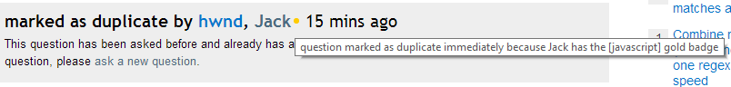question marked as duplicate immediately because Jack has the JavaScript gold badge