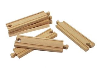 wooden track pieces