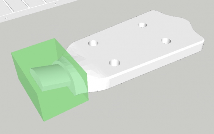 Part with box for alternative mesh infill